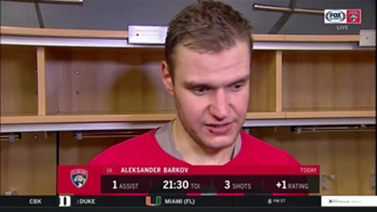 Aleksander Barkov stresses importance of playing a full 60 after 3-2 loss in Buffalo