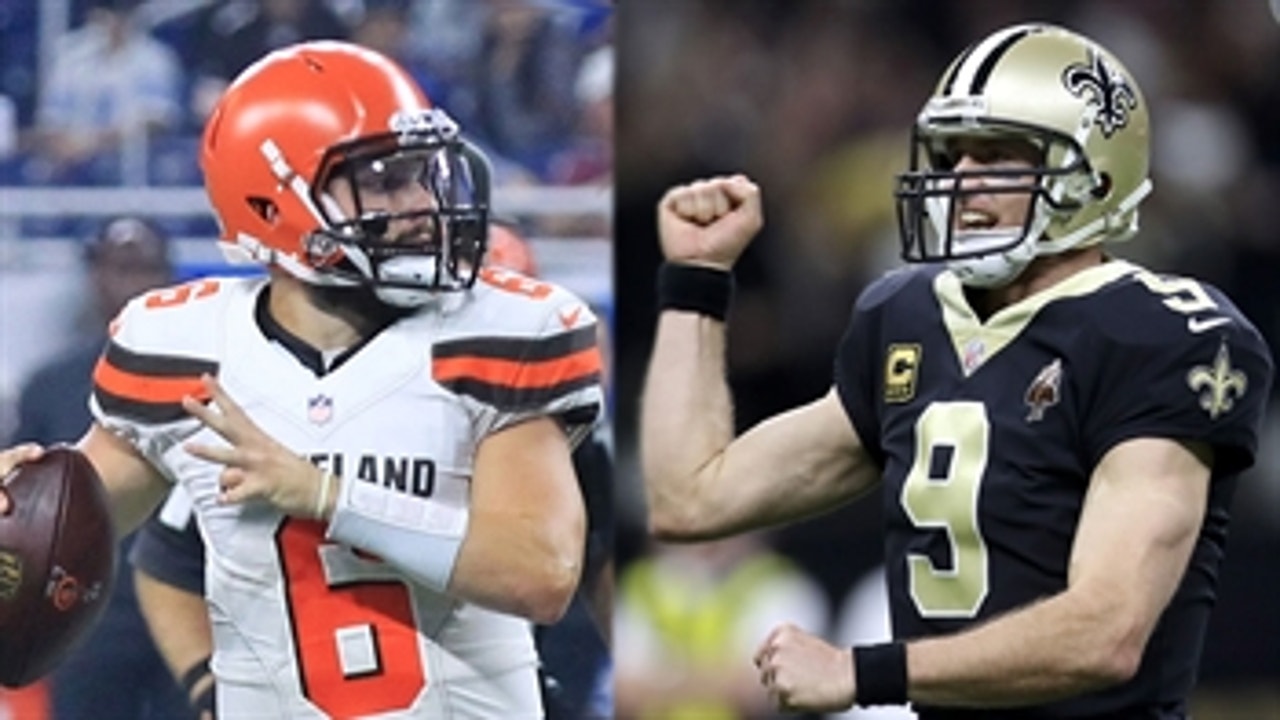 Drew Brees and Baker Mayfield are being compared because they are both short — Colin Cowherd thinks we can stop now