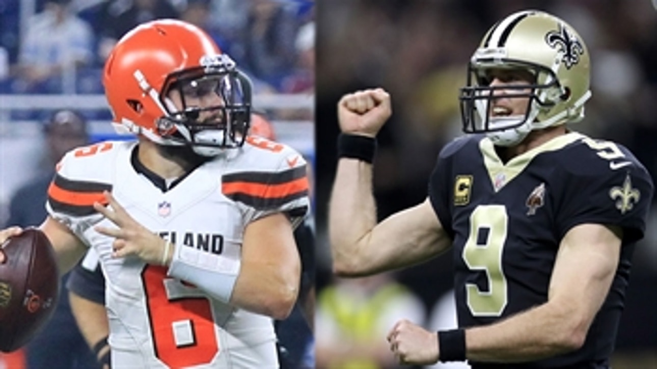Drew Brees and Baker Mayfield are being compared because they are both short — Colin Cowherd thinks we can stop now