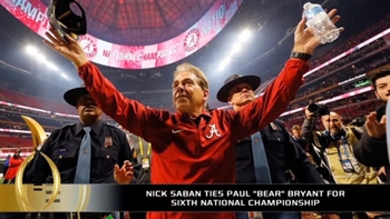Has Nick Saban cemented himself as the best college football coach ever?