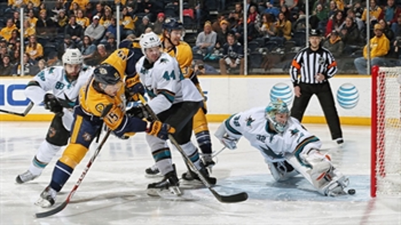 Predators pile on Sharks, 5-1