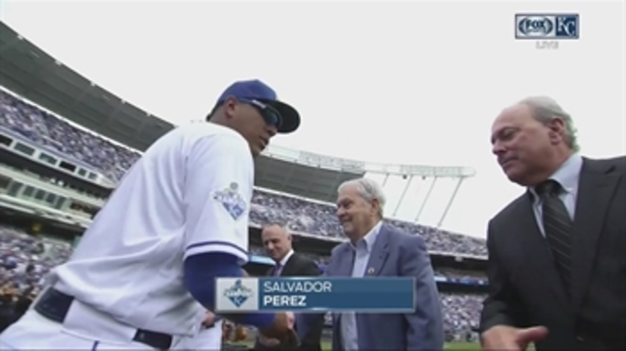Salvador Perez gets his ring a bit early