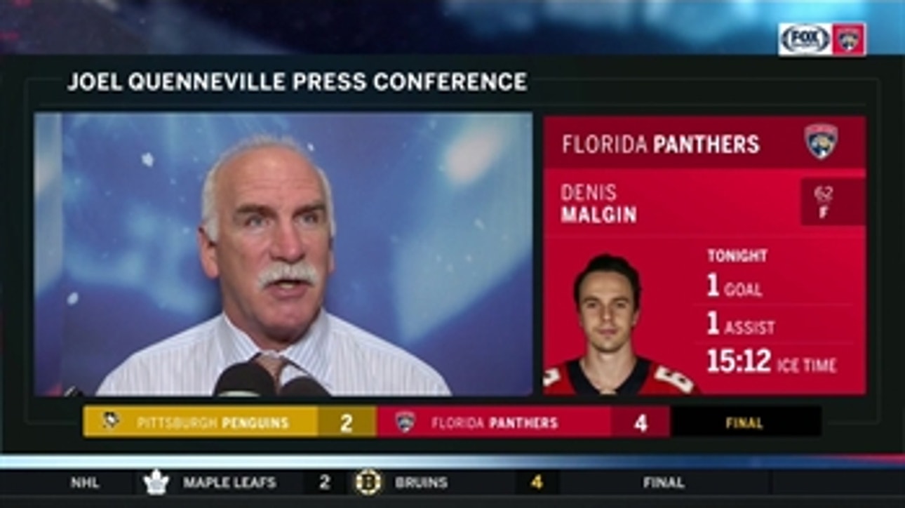 Coach Q talks Panthers' 6-game point streak, win over Pittsburgh