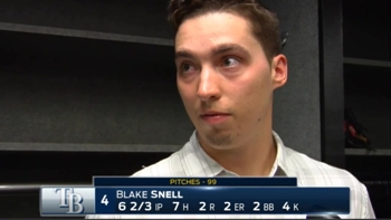 Blake Snell on adjusting to throwing lower in the zone