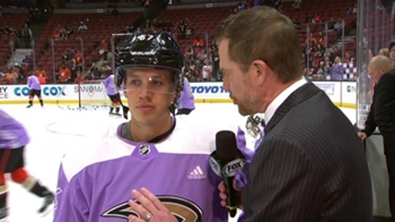 Ducks Live: Rickard Rakell talks about the importance of Hockey Fights Cancer night