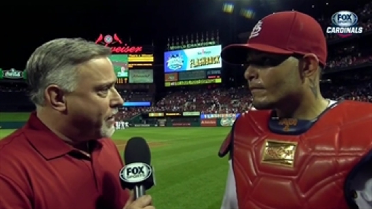 Yadier Molina connects for first homer of the year