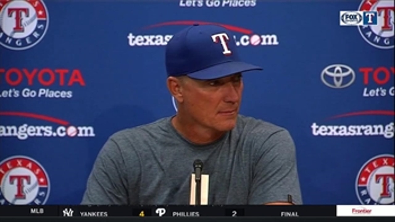 Jeff Banister on lead change in 6th inning vs. Padres