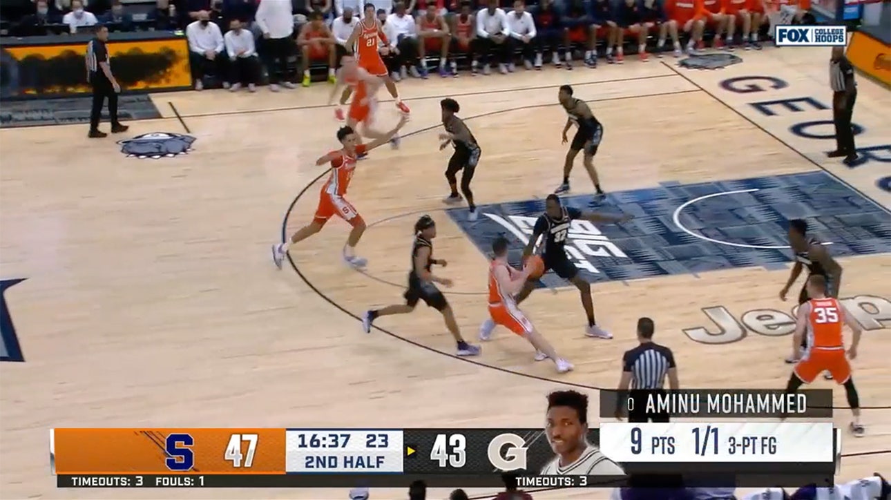 Syracuse's Joseph Girard III and Jesse Edwards run the pick and roll to PERFECTION highlighted by a powerful slam