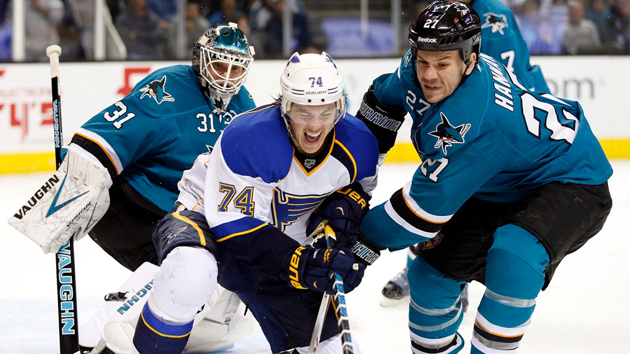 Blues can't keep up with Sharks