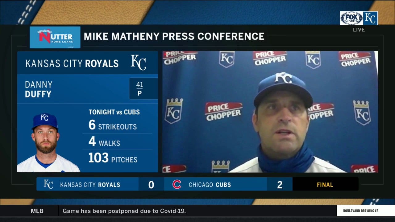 Mike Matheny: Danny Duffy 'looked like an ace of the staff' against the Cubs
