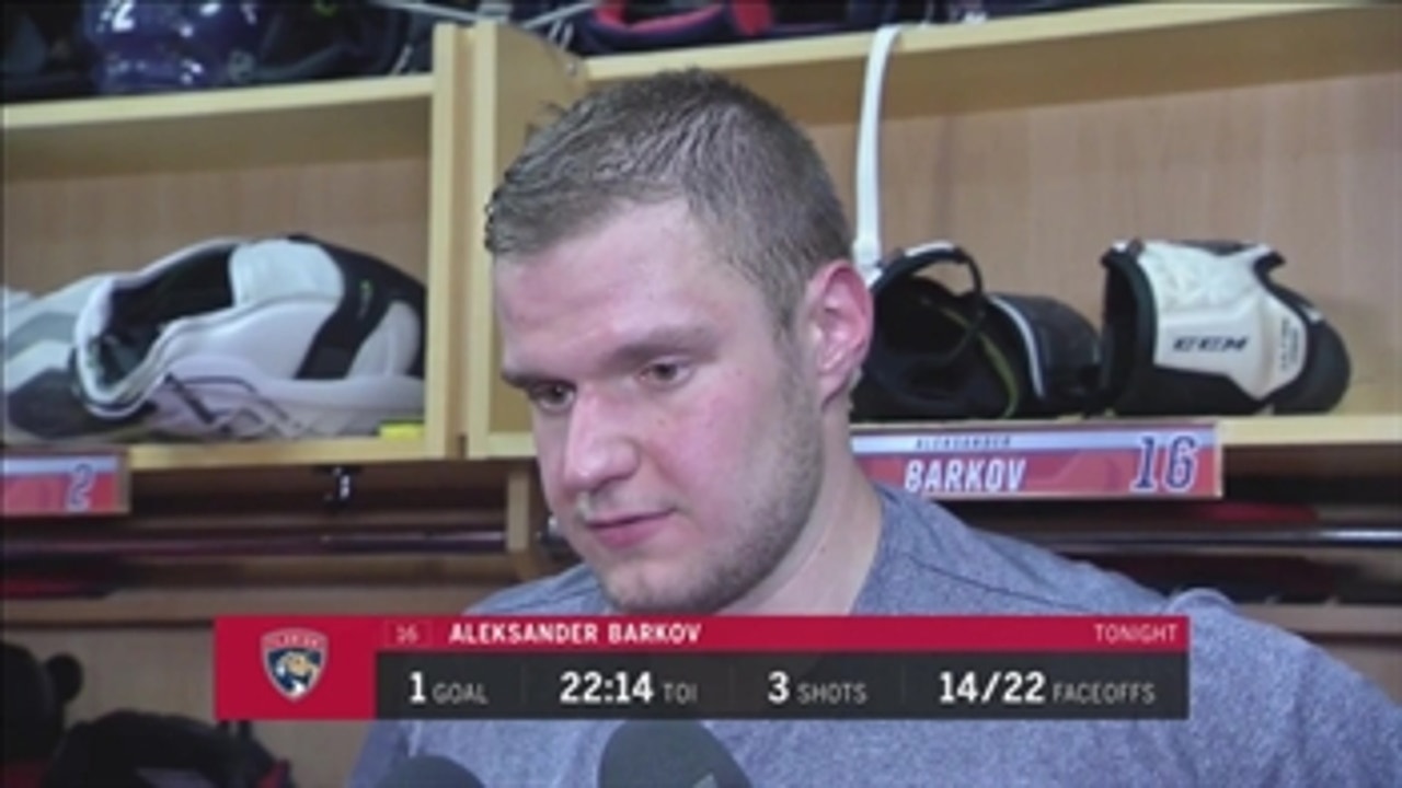 Aleksander Barkov says Cats should’ve kept up 1st-period intensity