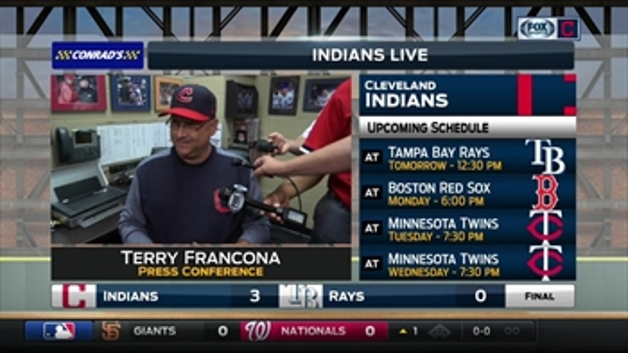 Tito on Indians' throwbacks: 'I work too hard to look this silly'