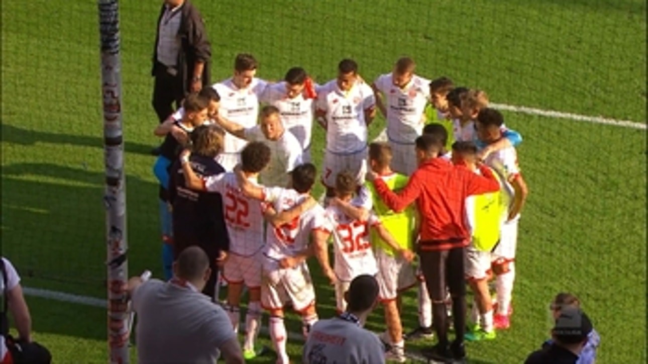 Mainz fan gave team a motivational speech after loss