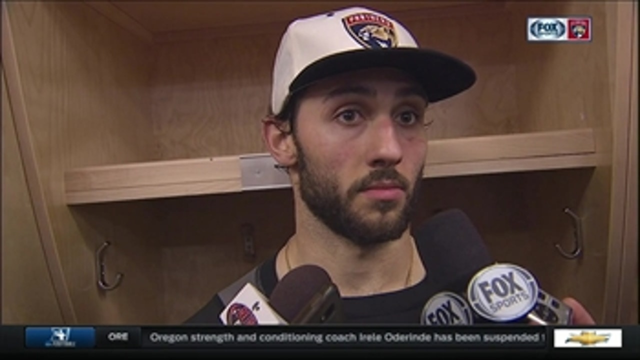 Panthers' Vincent Trocheck: 'Every time we get up, we back off'