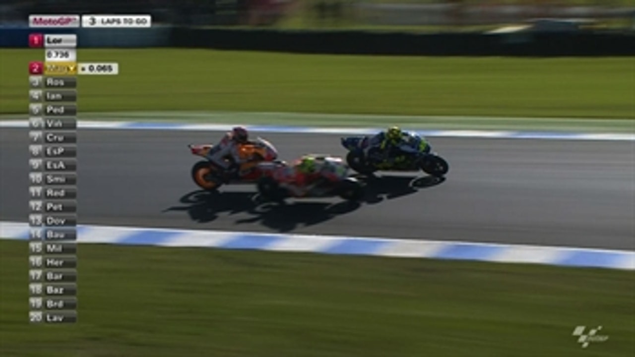 MotoGP: Márquez, Rossi, Iannone Battle for 2nd - Australian GP 2015