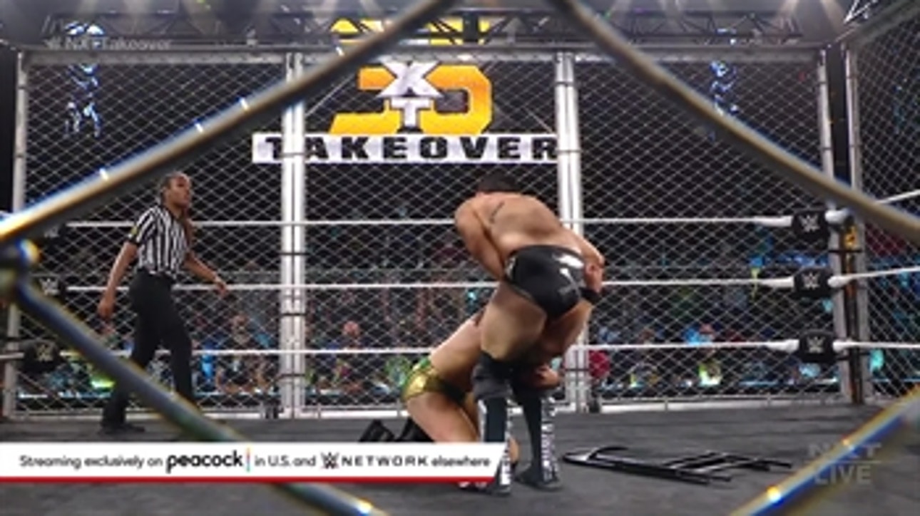 Adam Cole nails Kyle O'Reilly with Panama Sunrise inside a Steel Cage: NXT TakeOver 36 (WWE Network Exclusive)