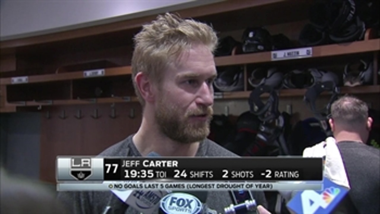 Jeff Carter postgame: 'You got to score goals to win'