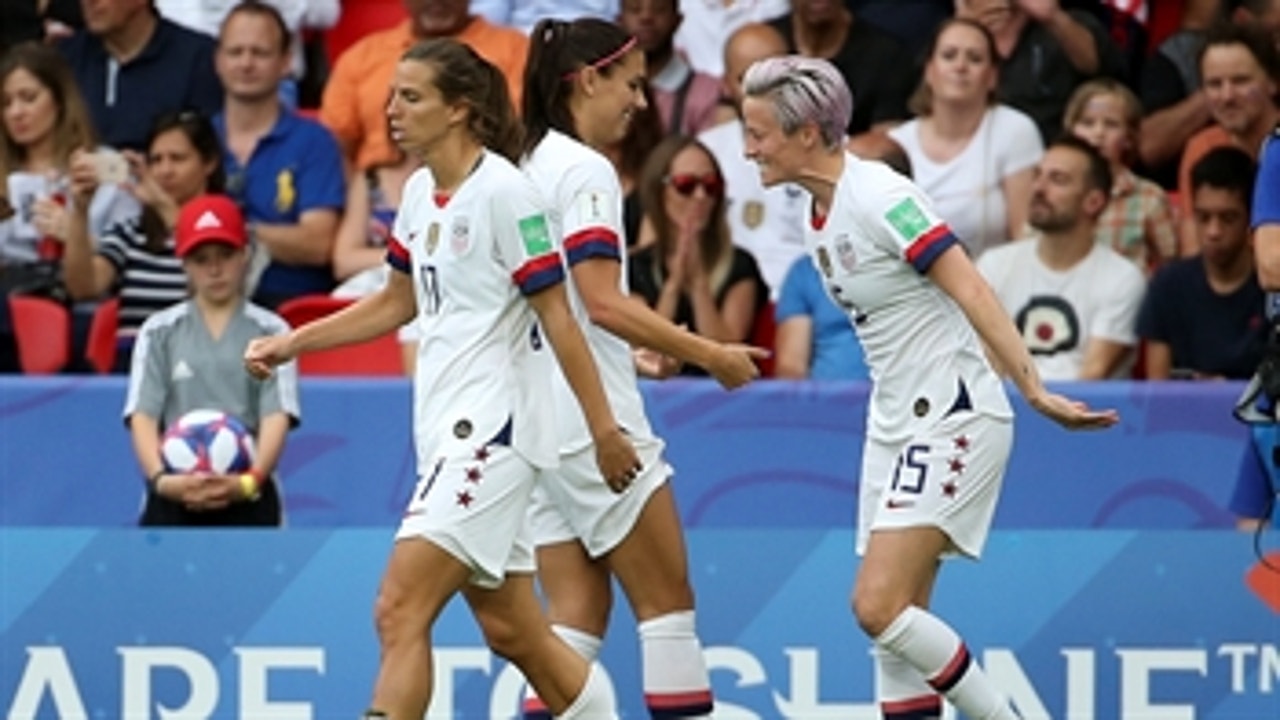United States' Megan Rapinoe scores 2nd goal vs. France ' 2019 FIFA Women's World Cup™