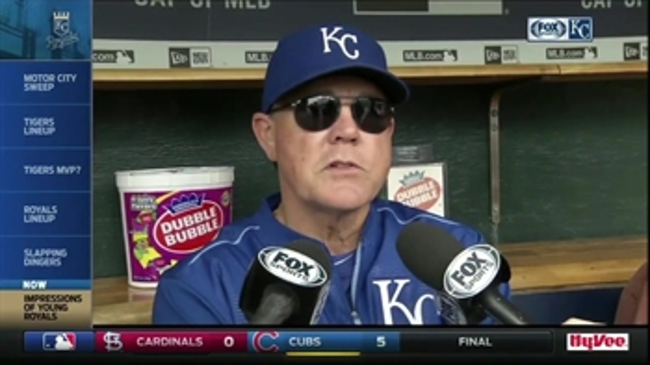 Yost on Royals' rookies: 'You've always got to have that next wave coming up'