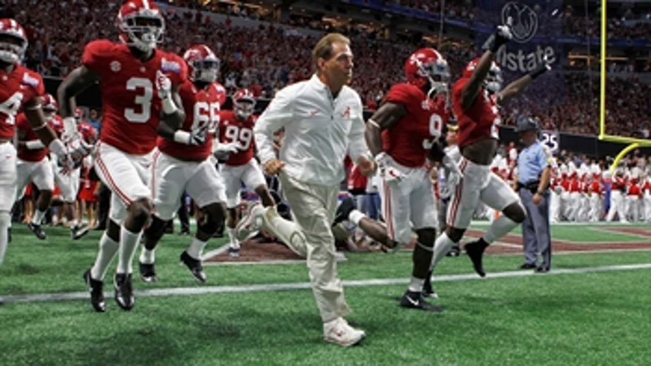 Nick Saban and the No. 1 Alabama Crimson Tide roll past the No. 3 Florida State Seminoles 24-7