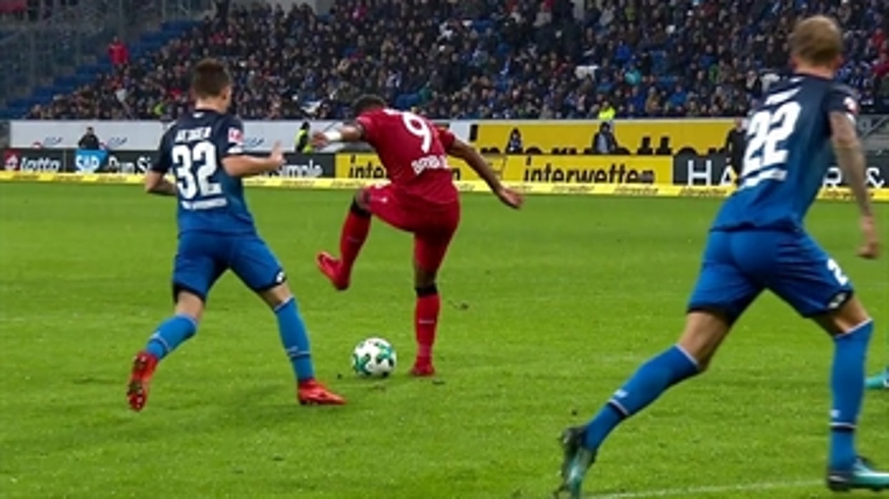 Leon Bailey scores a lovely back-heel goal for Leverkusen | 2017-18 Bundesliga Highlights