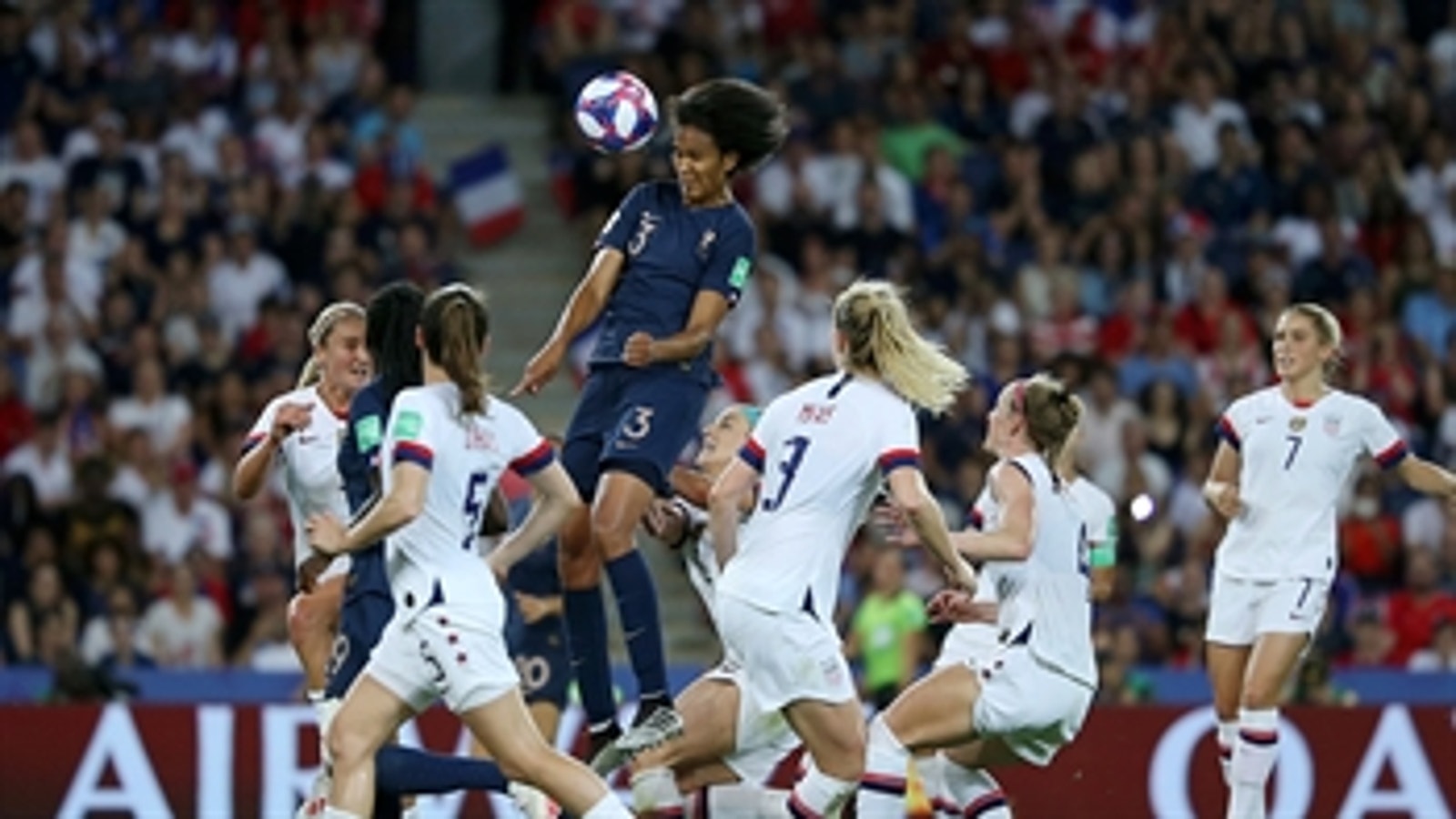 France's Wendie Renard pulls one back vs. the United States 2019 FIFA Women's World Cup™