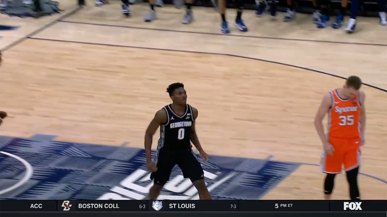 Aminu Mohammed's career-night fuels Georgetown's close victory against Syracuse in old Big East rivalry classic, 79-75