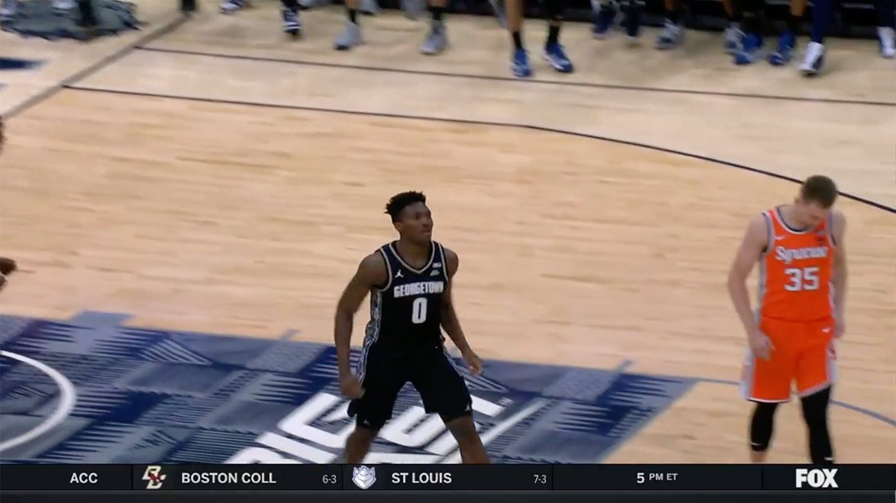 Aminu Mohammed's career-night fuels Georgetown's close victory against Syracuse in old Big East rivalry classic, 79-75
