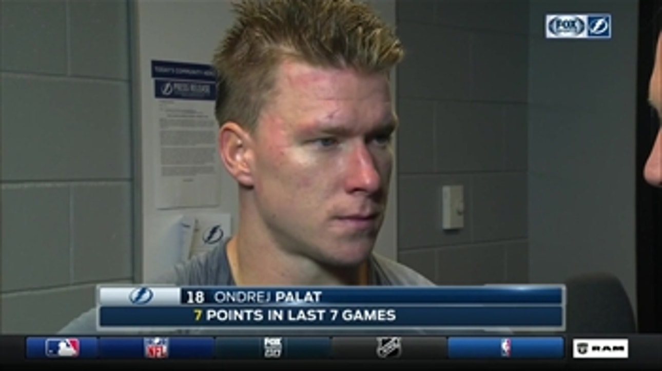 Ondrej Palat on the Triplets' production Wednesday night