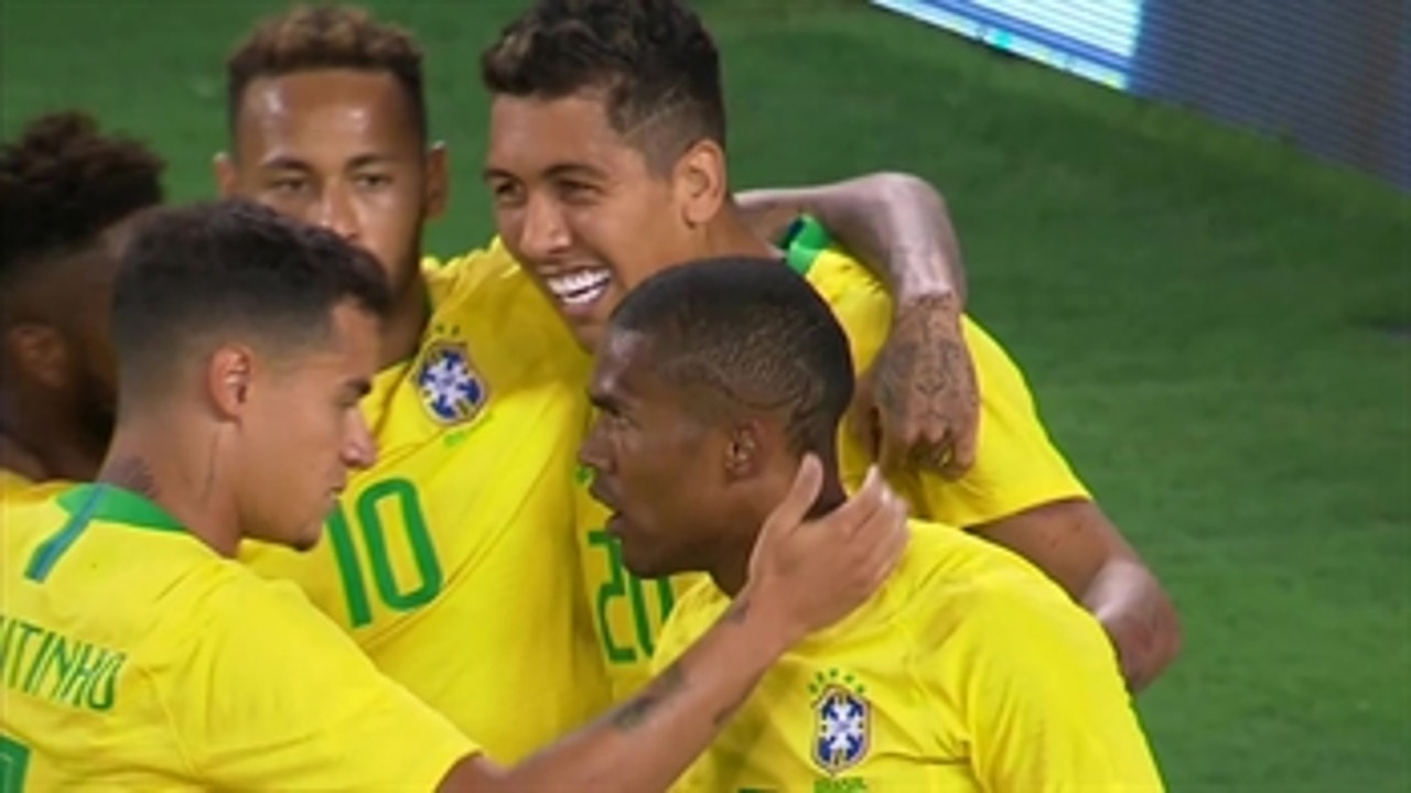 Firmino gives Brazil early 1-0 lead over USMNT | 2018 International Friendly Highlights