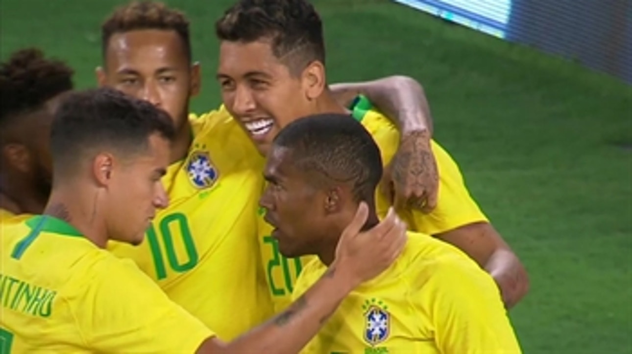 Firmino gives Brazil early 1-0 lead over USMNT | 2018 International Friendly Highlights
