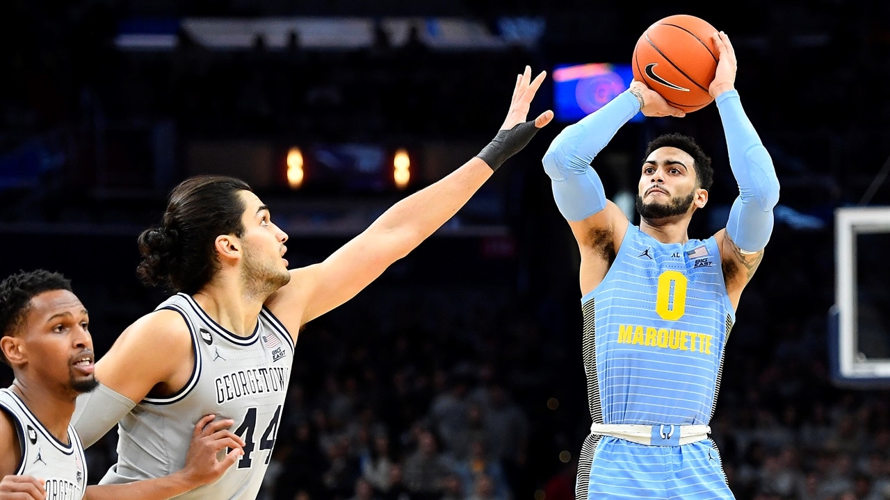 Markus Howard  goes for 42 as Marquette takes tight battle over Georgetown, 84-80