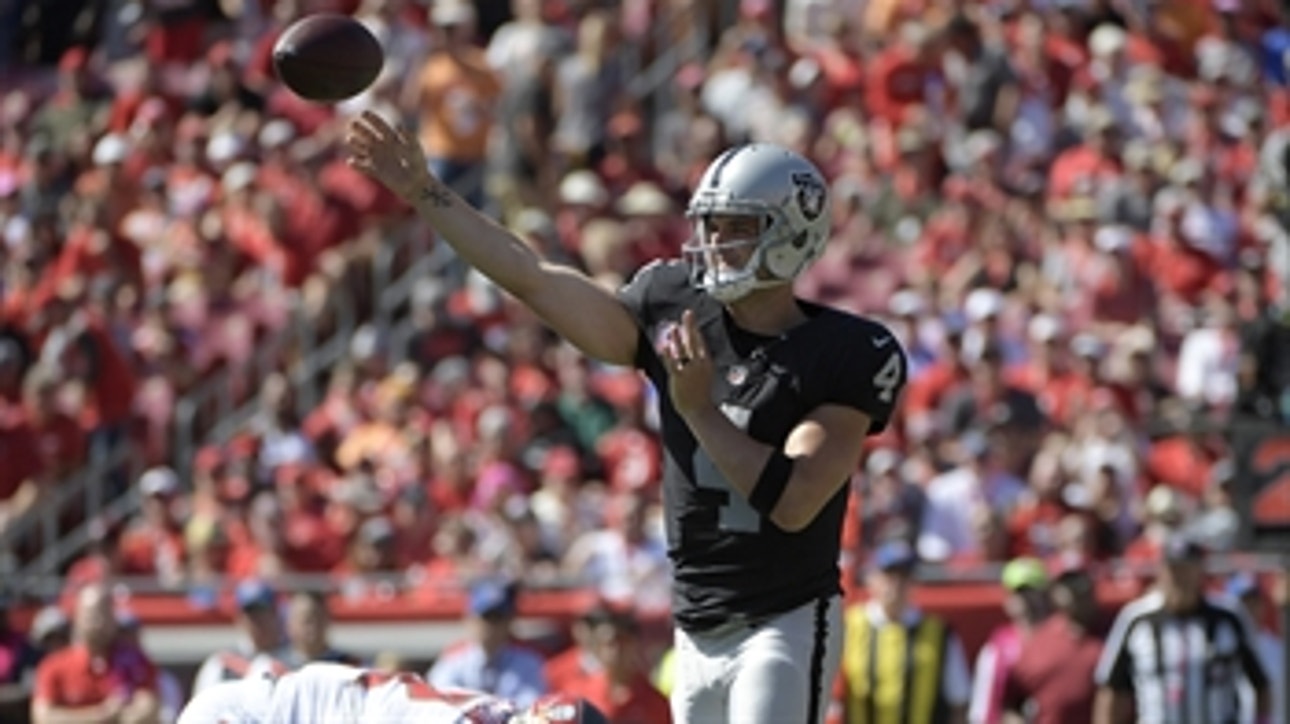 Derek Carr almost cried when he heard about the record he broke