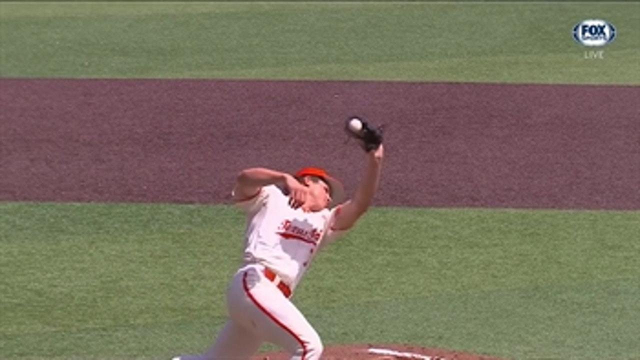 Crazy catch by pitcher in Texas Tech's win over West Virginia