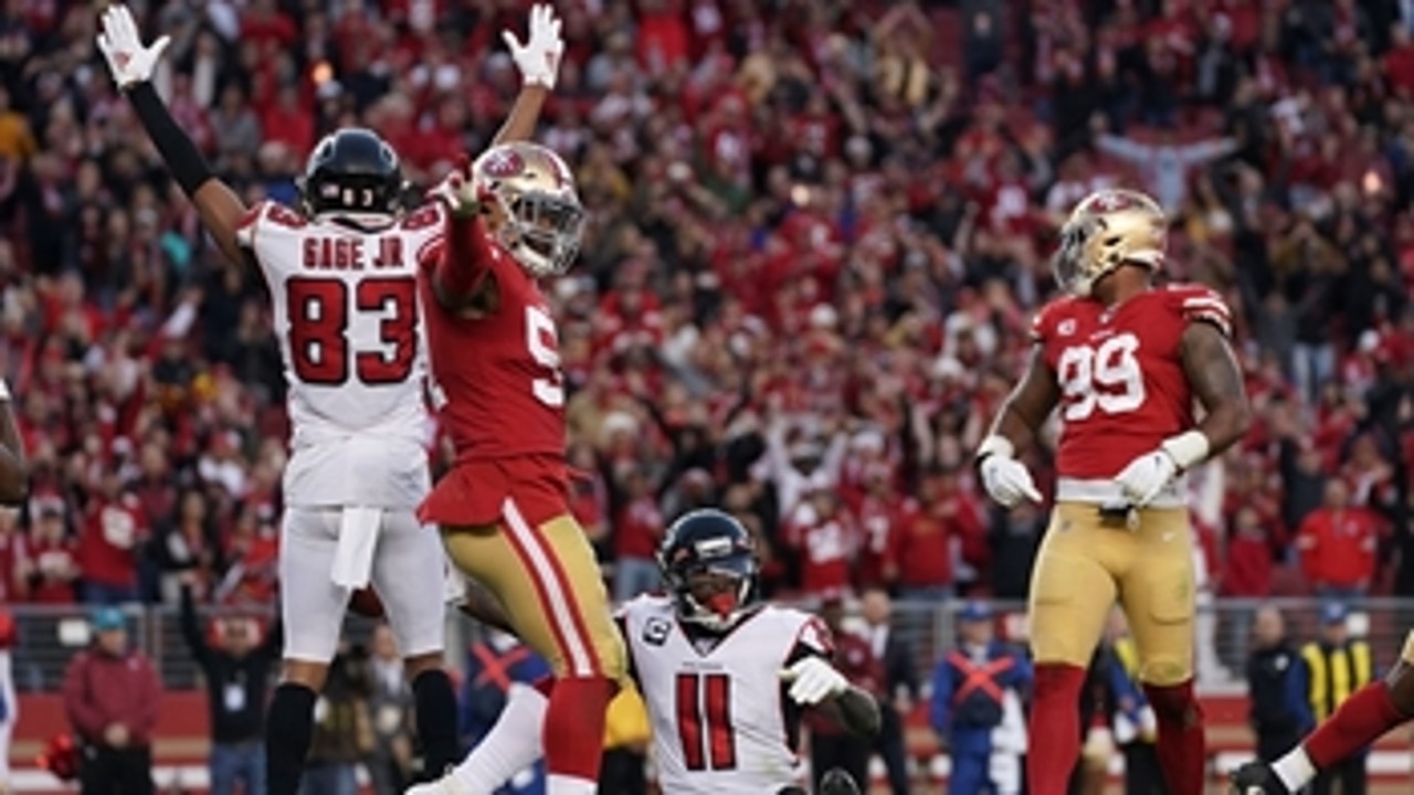 Skip and Shannon react to the Falcons stunning the 49ers in dramatic fashion
