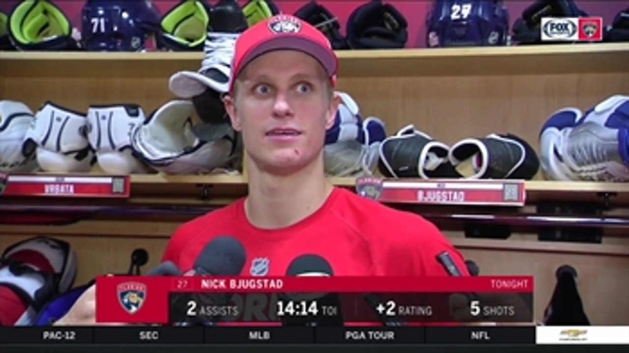 Nick Bjugstad: We're gonna have to elevate it