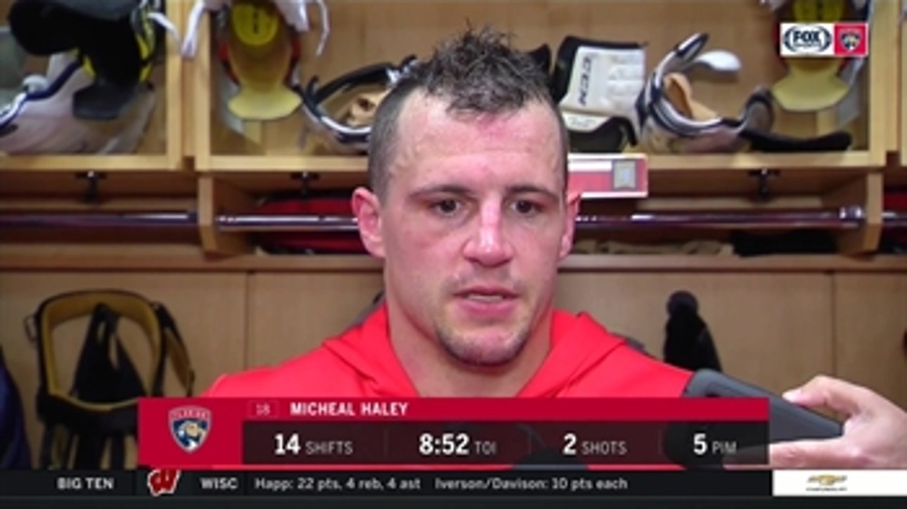Micheal Haley: All we can focus on now is catching up