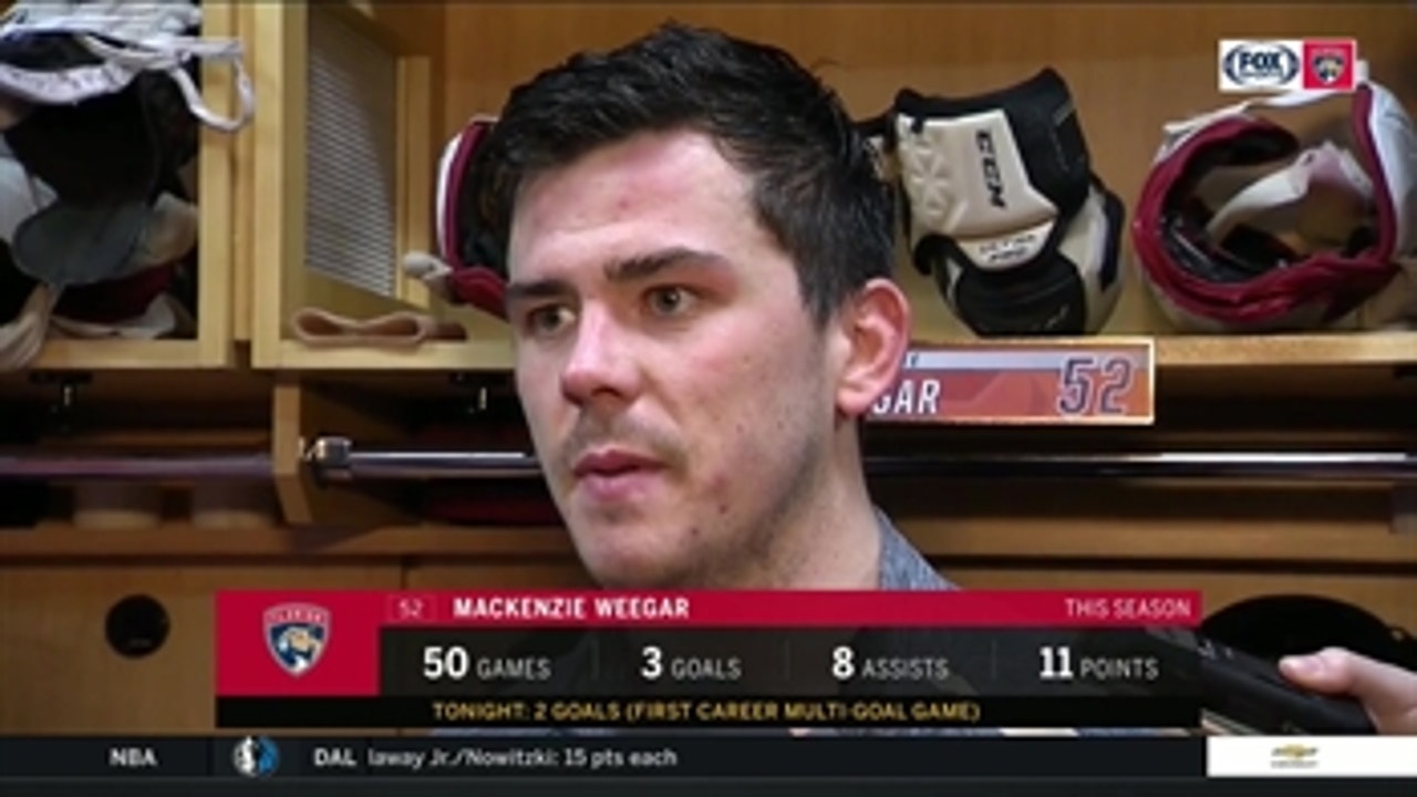 MacKenzie Weegar on his two goals: 'I'll keep shooting 'em'