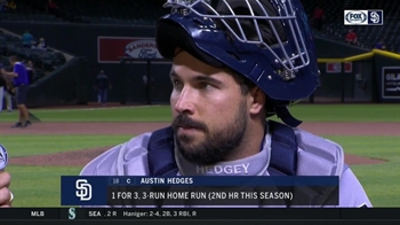 Austin Hedges after the win: 'I have so much faith in these guys over here'