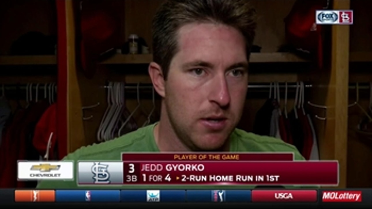 Jedd Gyorko breaks down his surprise pick-off play with Yadier Molina