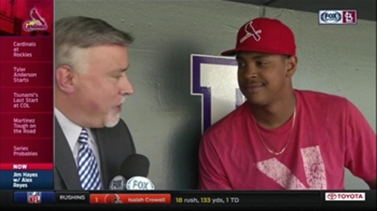Alex Reyes reflects on his great start Sunday