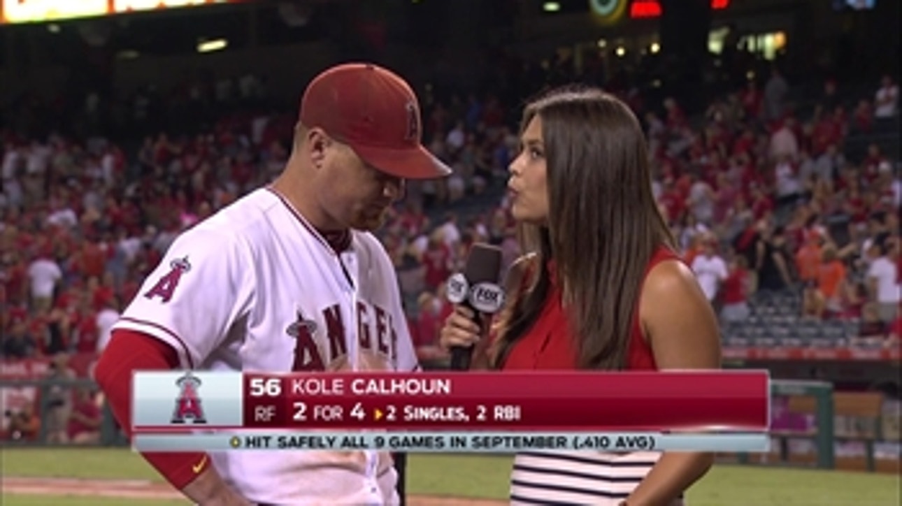 Kole Calhoun postgame (9/11)