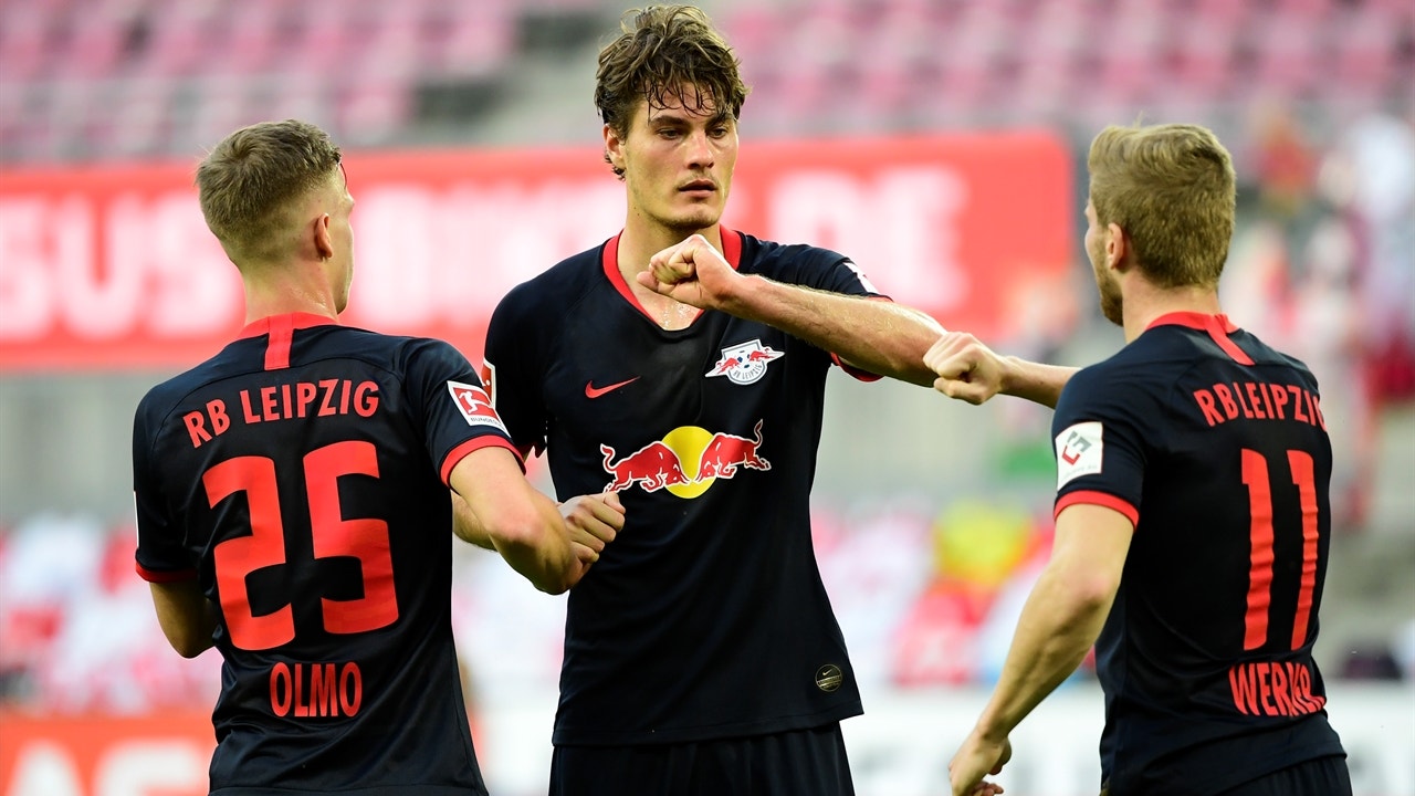 Leipzig finds first-half equalizer vs. Köln off the head of Patrik Schick