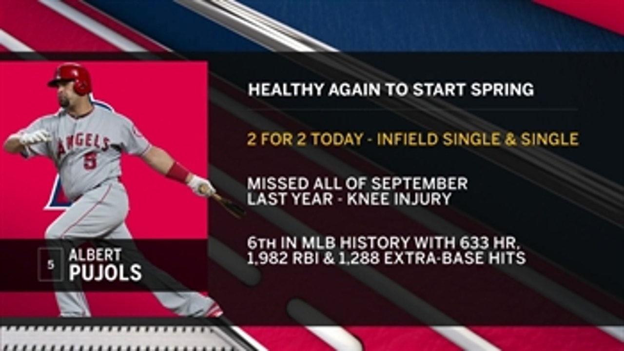 Angels Spring Training Report: Trout, Pujols, Simmons take the field