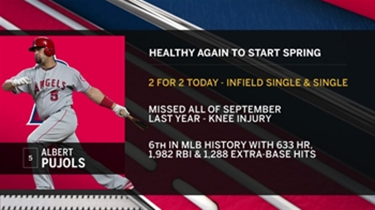 Angels Spring Training Report: Trout, Pujols, Simmons take the field