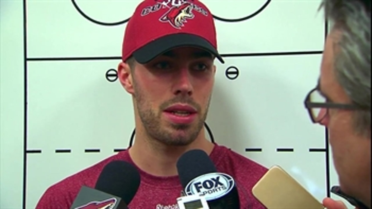 Domingue discusses Coyotes' loss to Avs