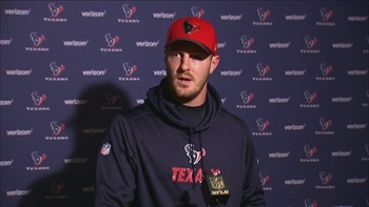 Texans QB Yates on filling in for Hoyer in win