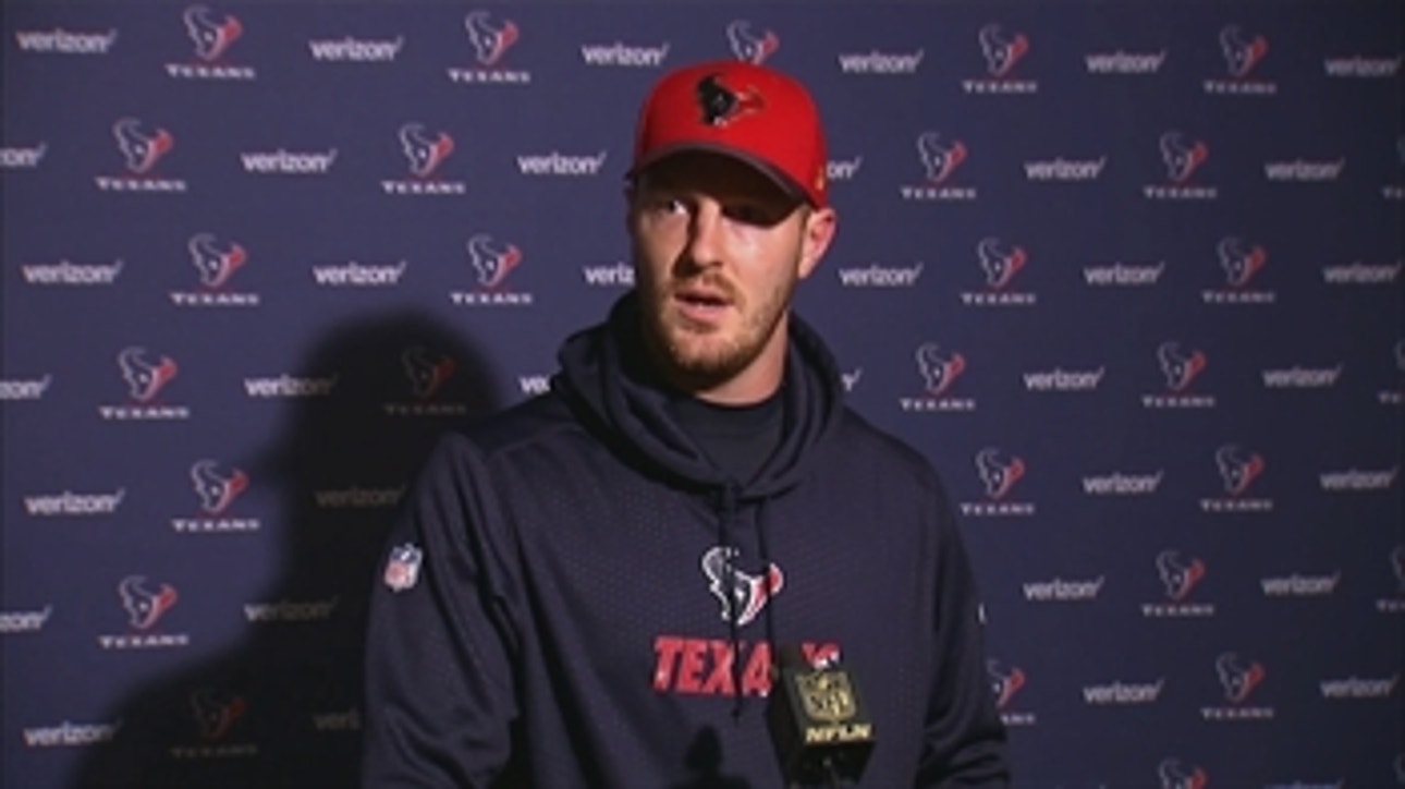 Texans QB Yates on filling in for Hoyer in win