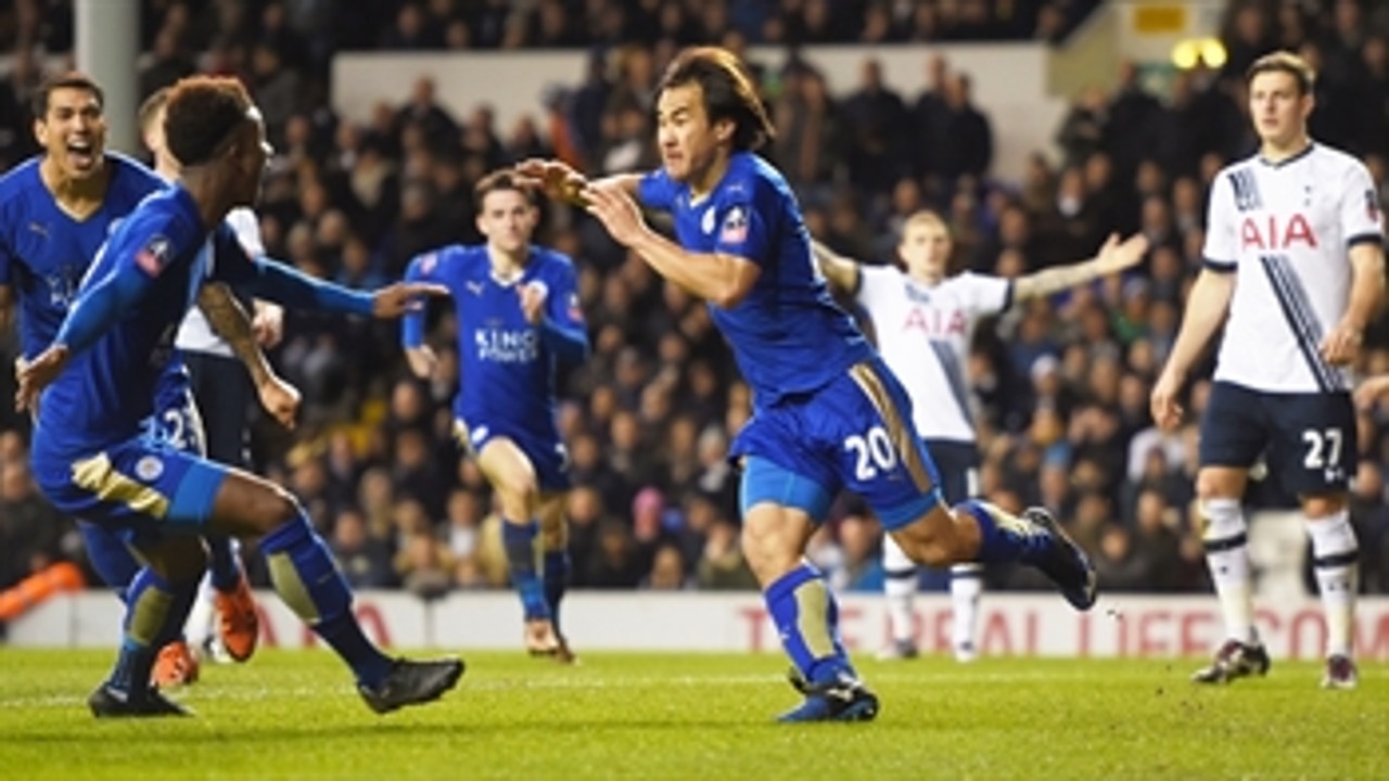 Okazaki goal gives Leicester City 2-1 lead at Tottenham ' 2015-16 FA Cup Highlights