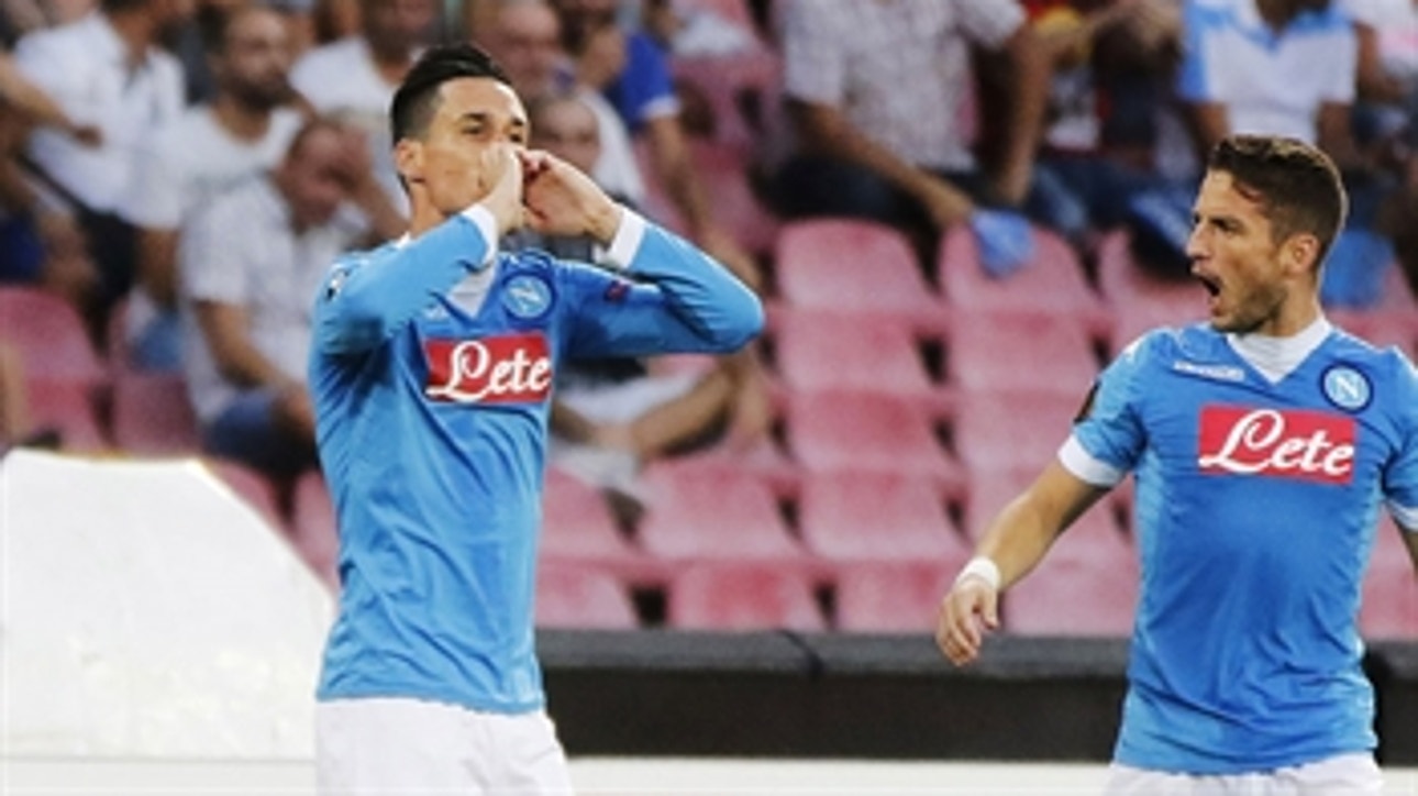 Callejon cross gives Napoli early lead - 2015-16 UEFA Europa League Highlights